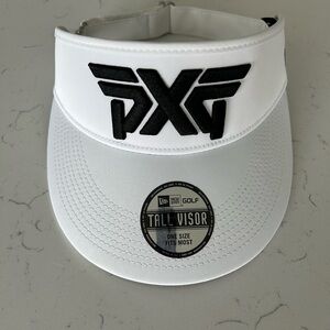 PXG white visor, NWOT